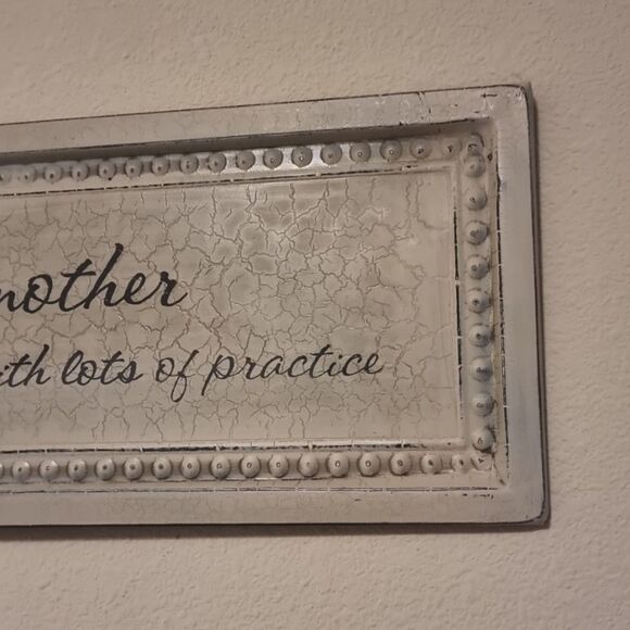 GRANDMOTHER decortive Crackled Metal Inspirational Wall Plaque - Picture 7 of 9